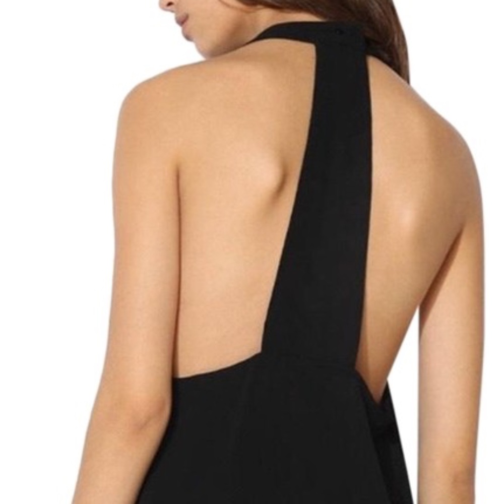Urban Outfitters Black Sparkle Fade Halter Flowy